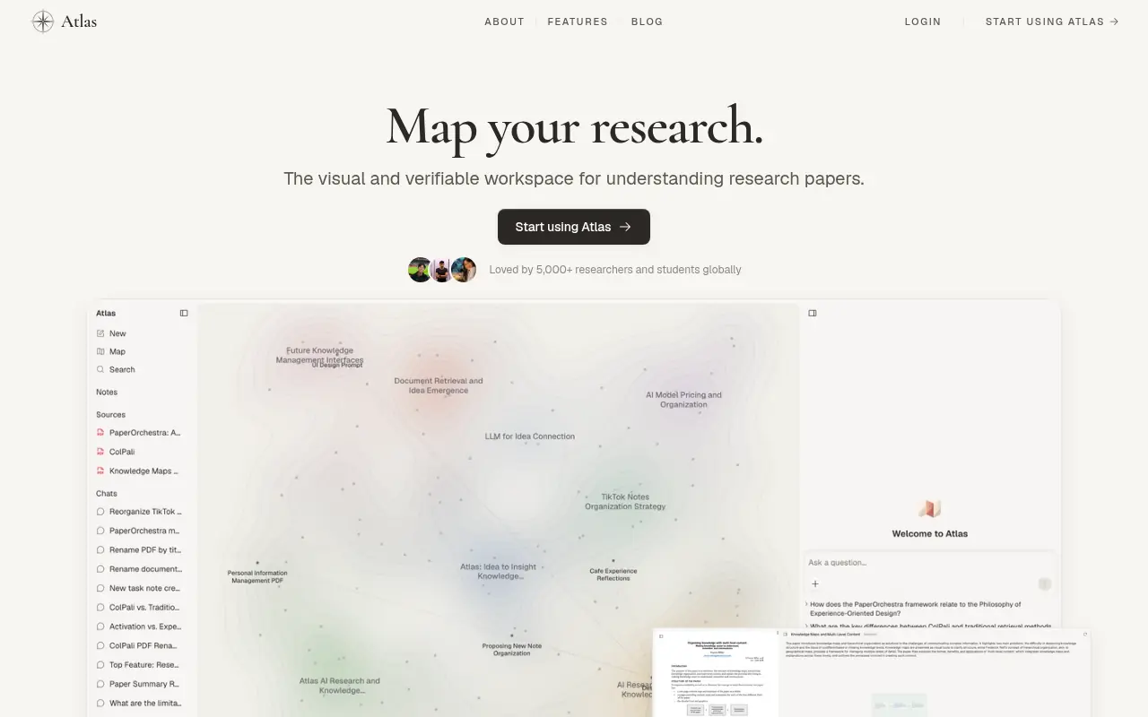 Atlas Workspace screenshot