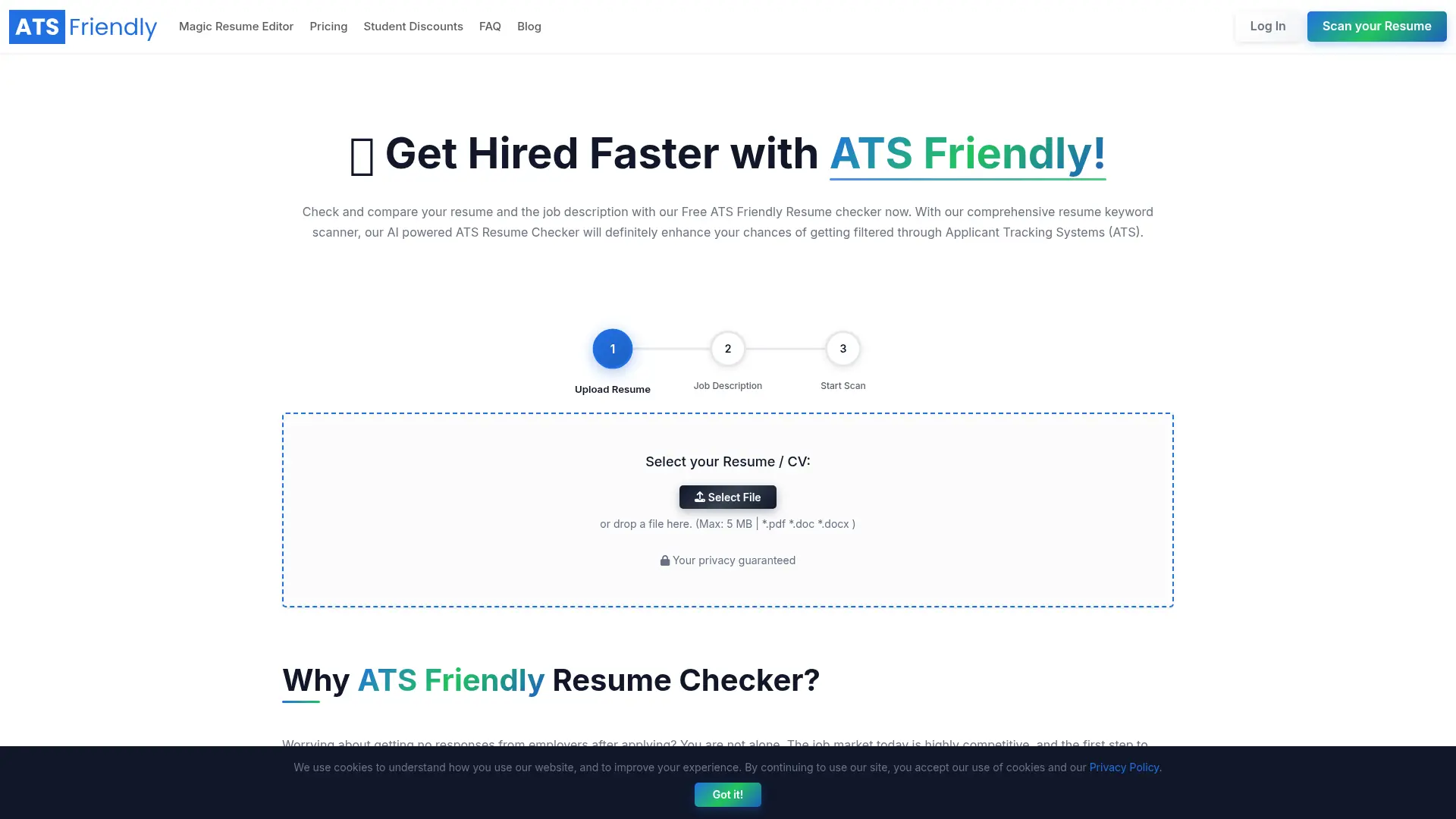 ATSFriendly.com screenshot