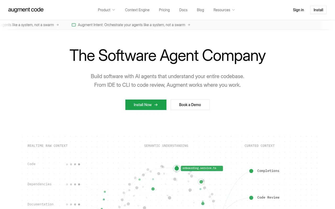 Augment Code screenshot