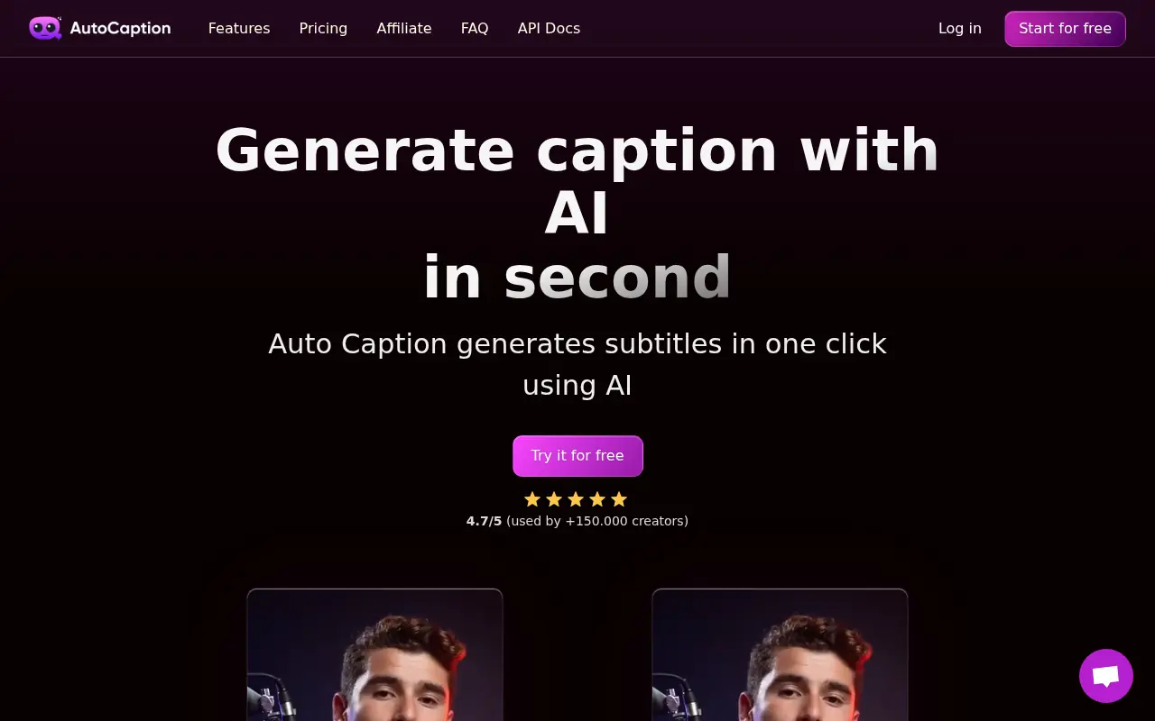 AutoCaption screenshot