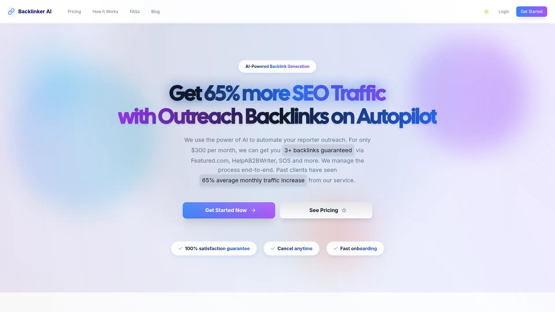 Backlinker AI screenshot