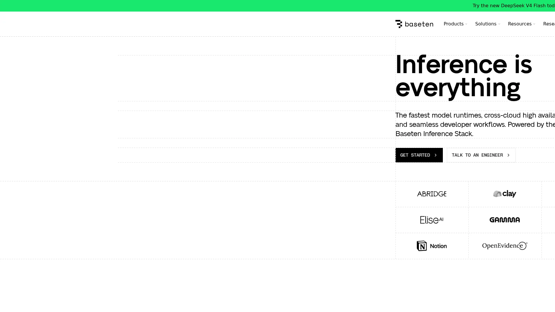 Baseten screenshot