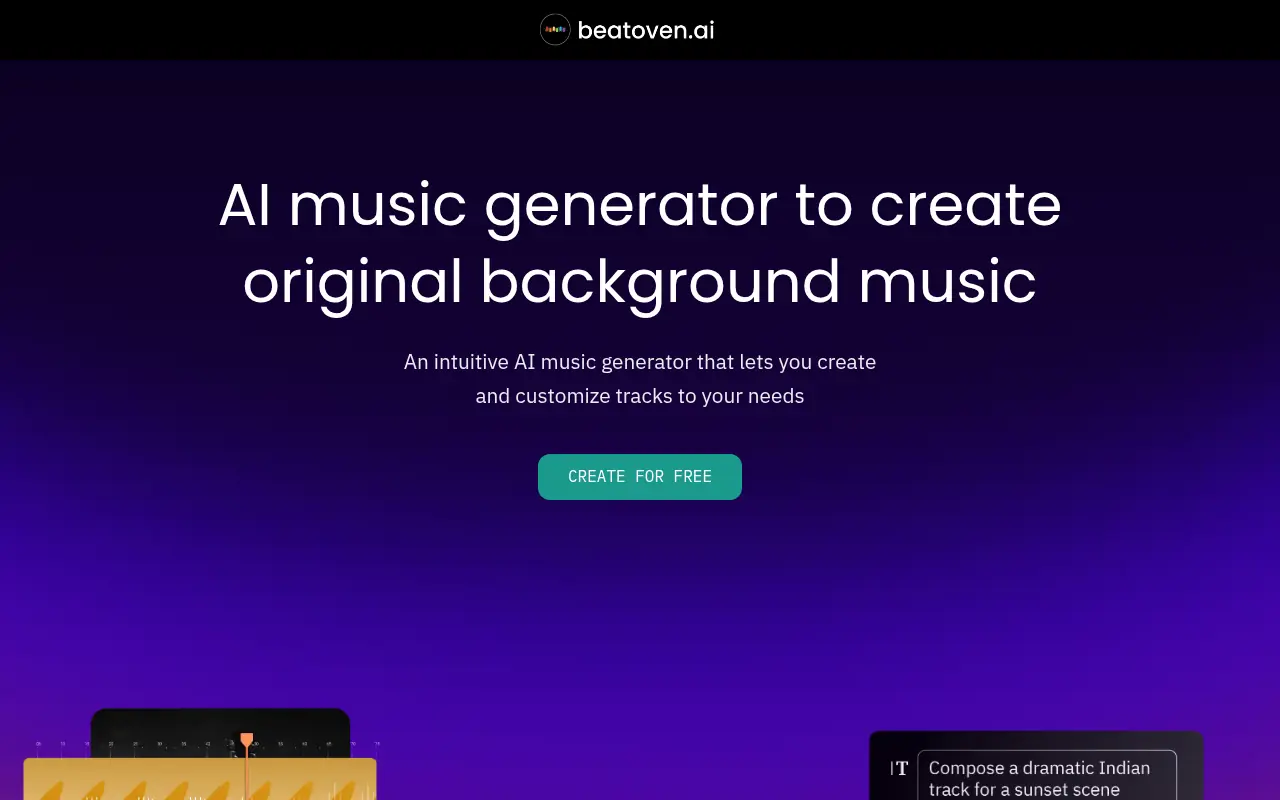Beatoven.ai screenshot