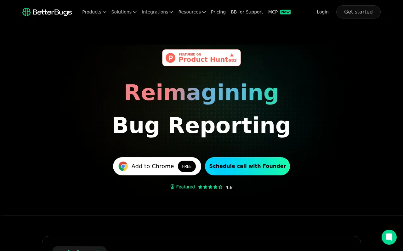BetterBugs.io screenshot