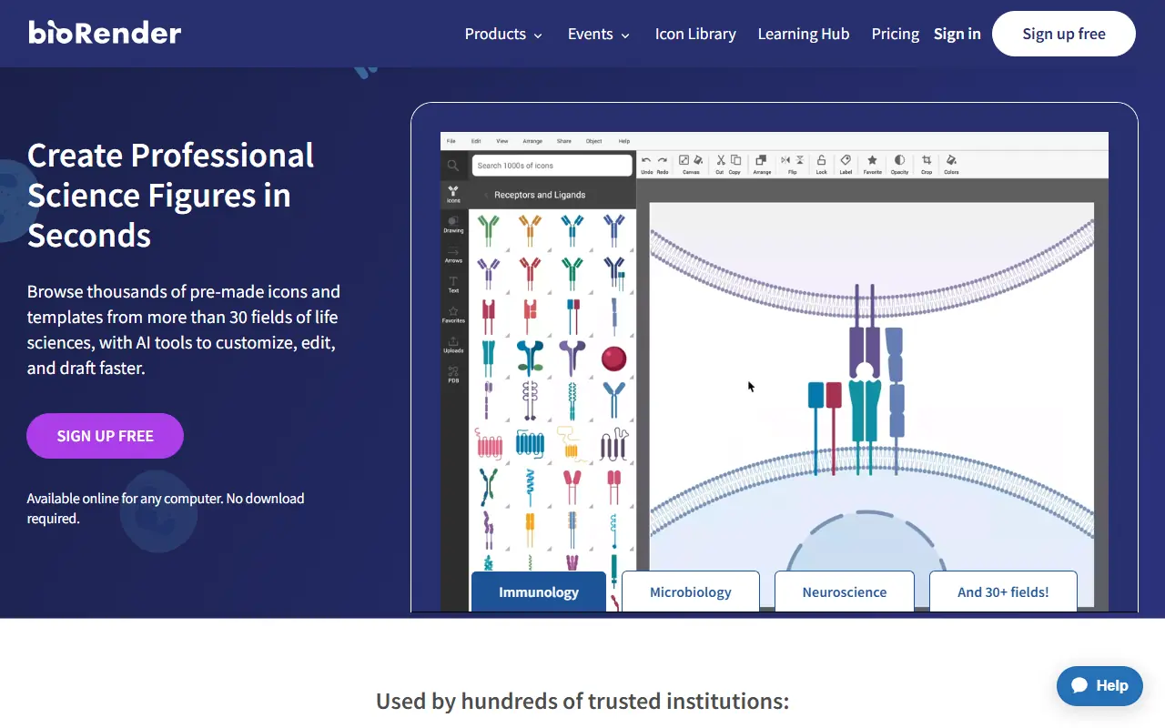 BioRender screenshot
