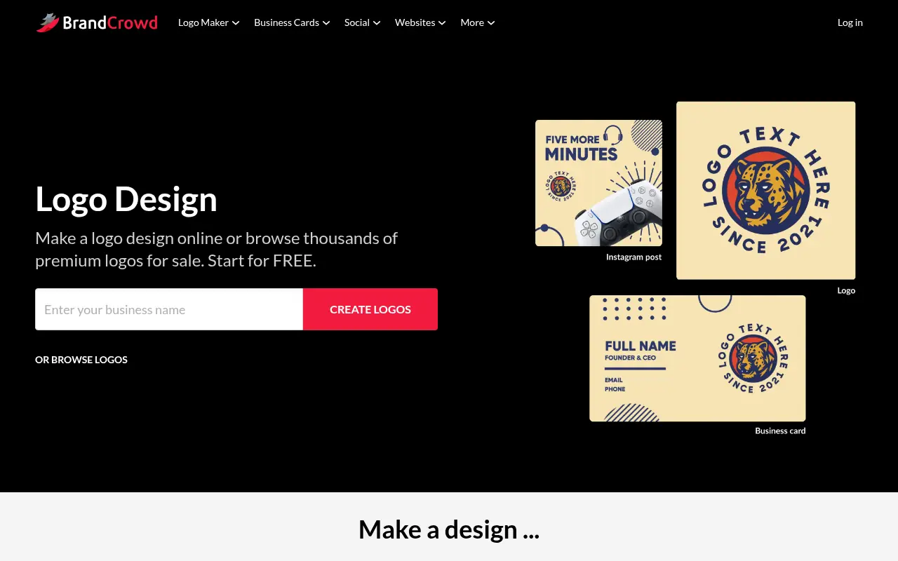 BrandCrowd screenshot