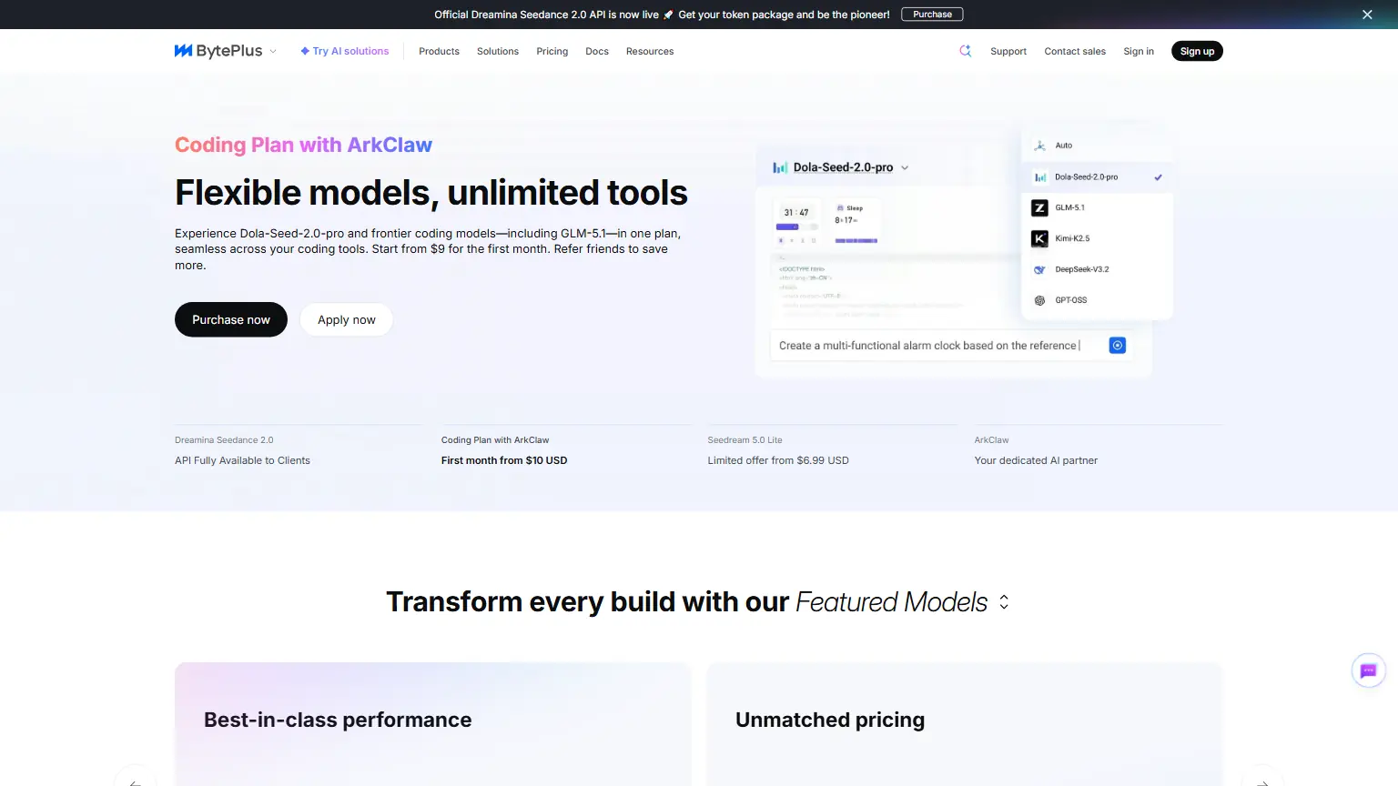 BytePlus screenshot
