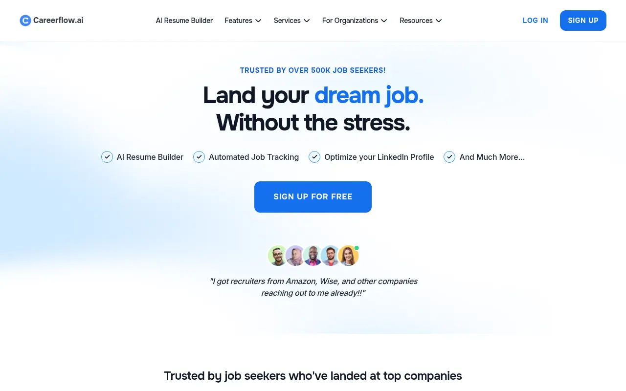 Careerflow screenshot