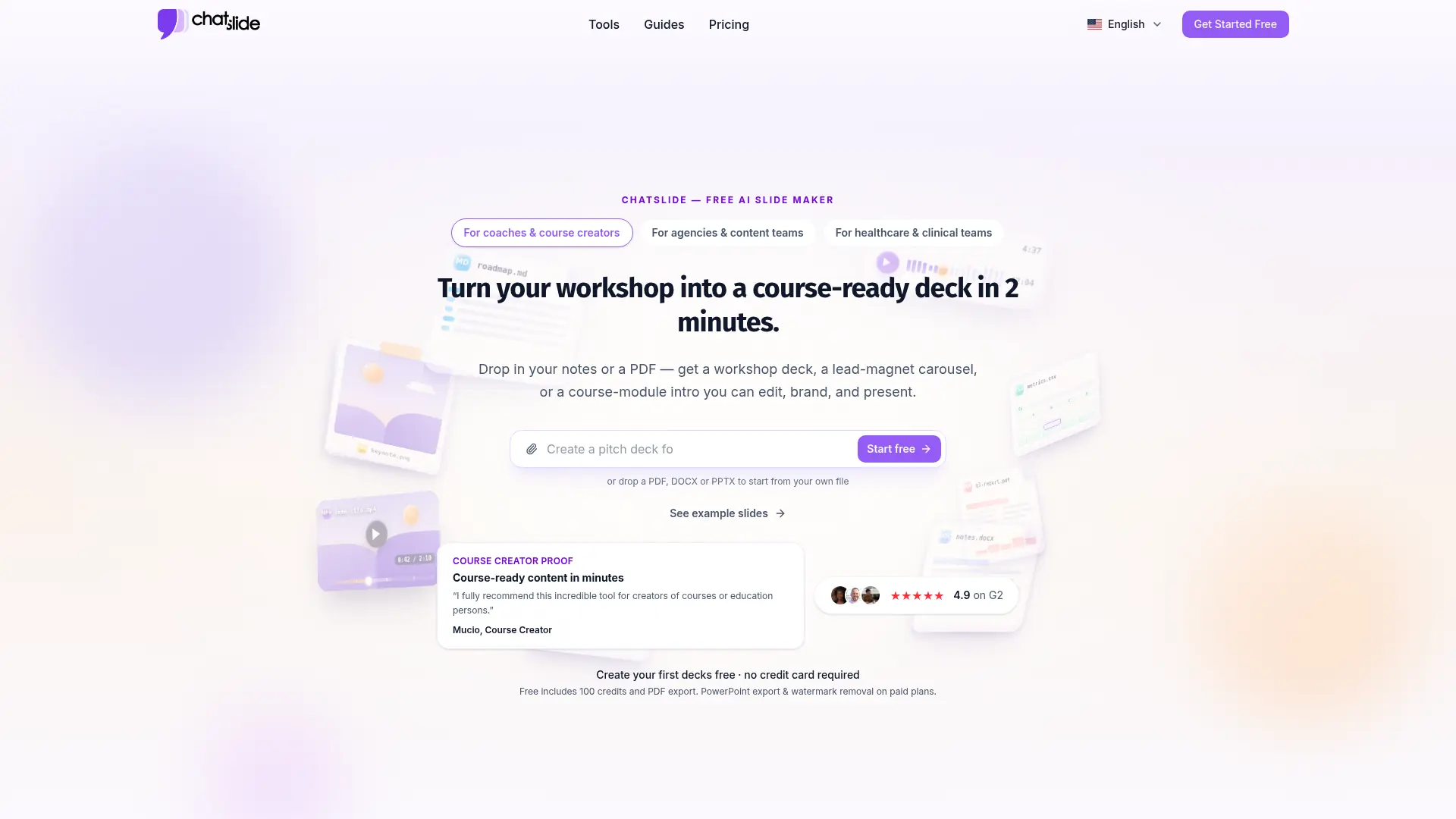 ChatSlide AI screenshot