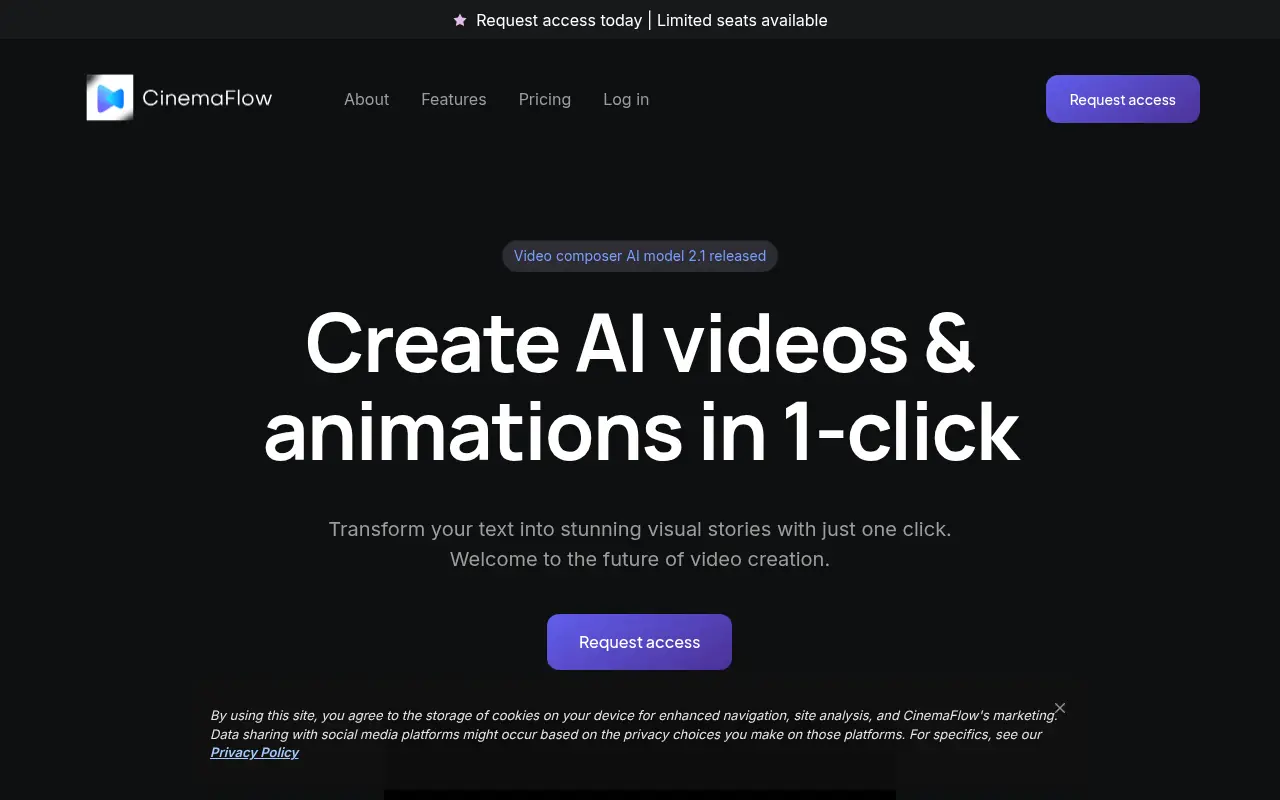 CinemaFlow AI screenshot