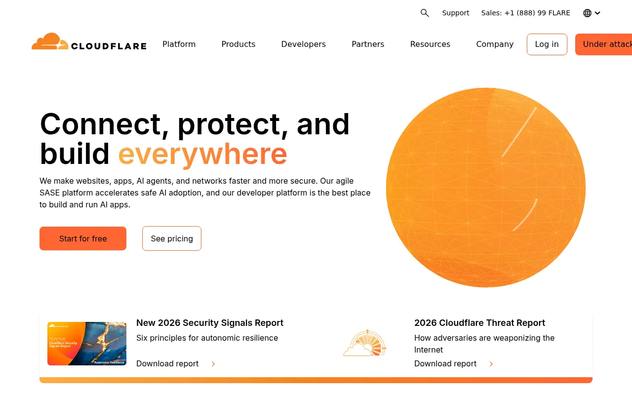 Cloudflare screenshot