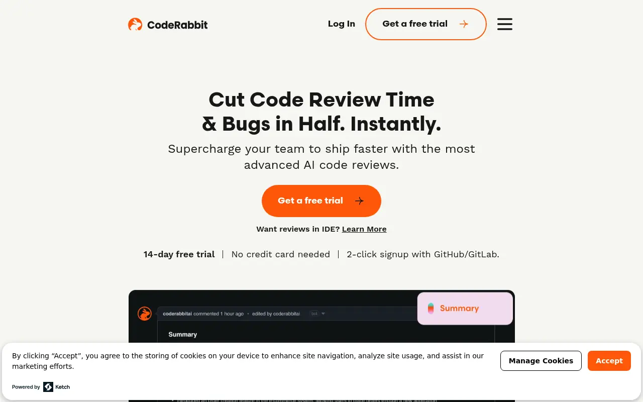 CodeRabbit screenshot