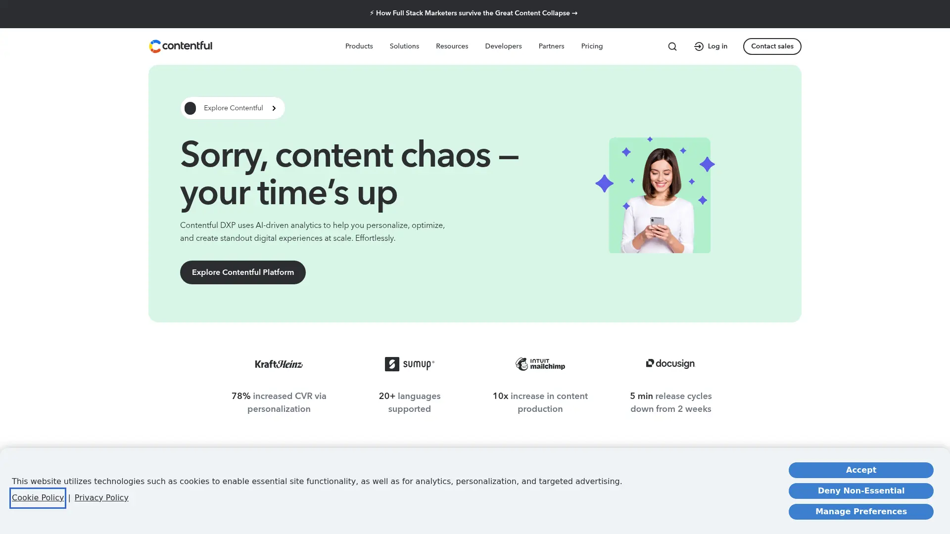 Contentful screenshot