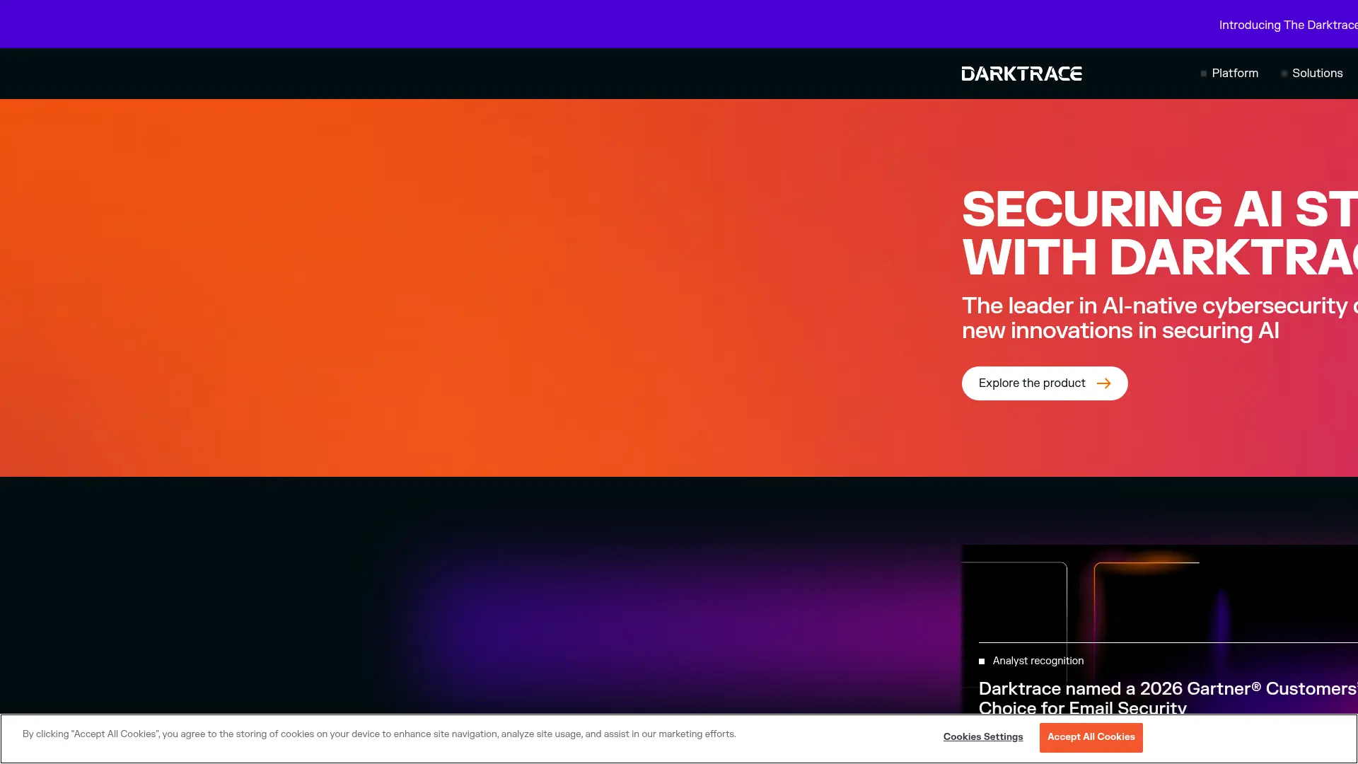 Darktrace screenshot