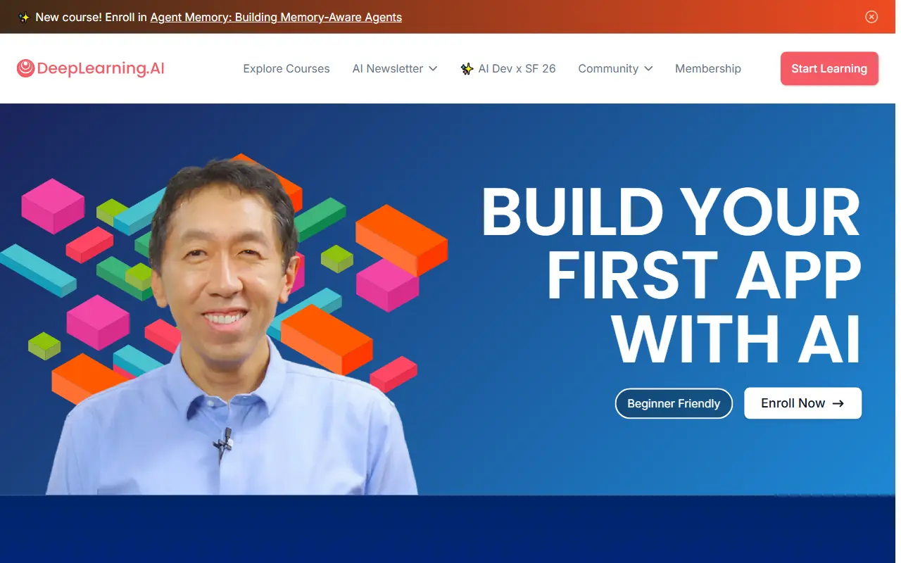 DeepLearning.AI screenshot
