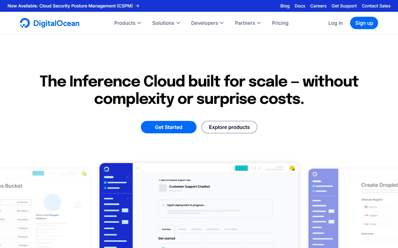DigitalOcean screenshot