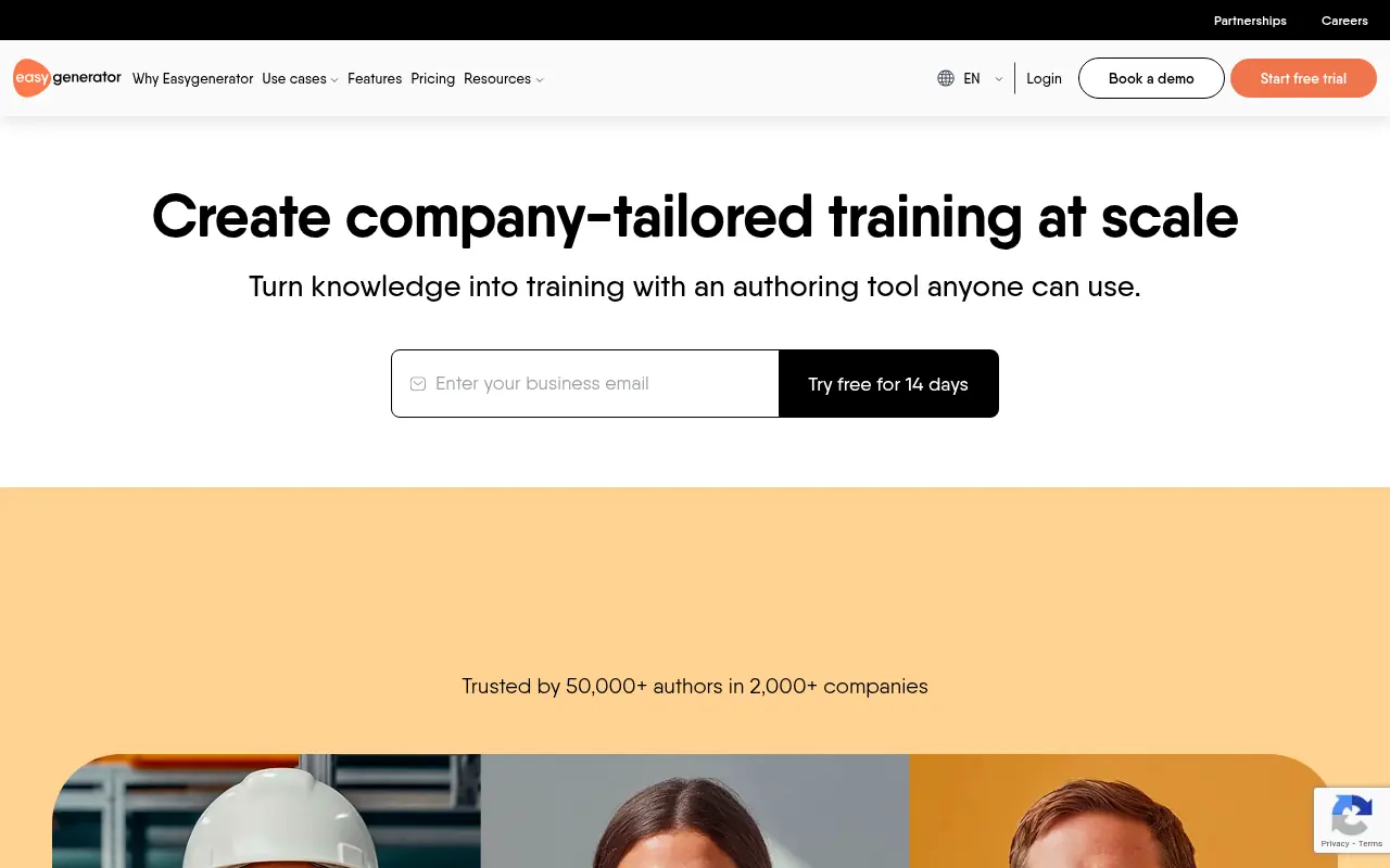 Easygenerator screenshot