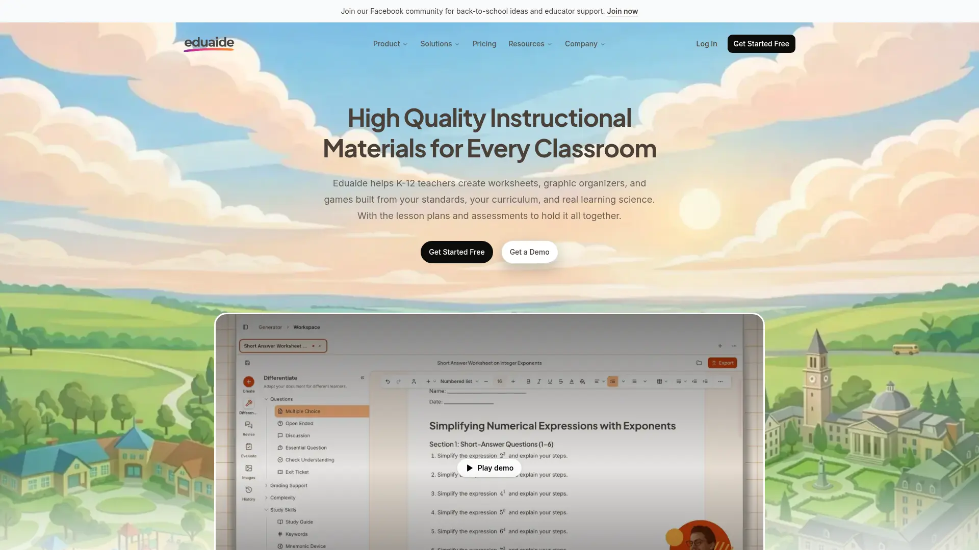 Eduaide screenshot