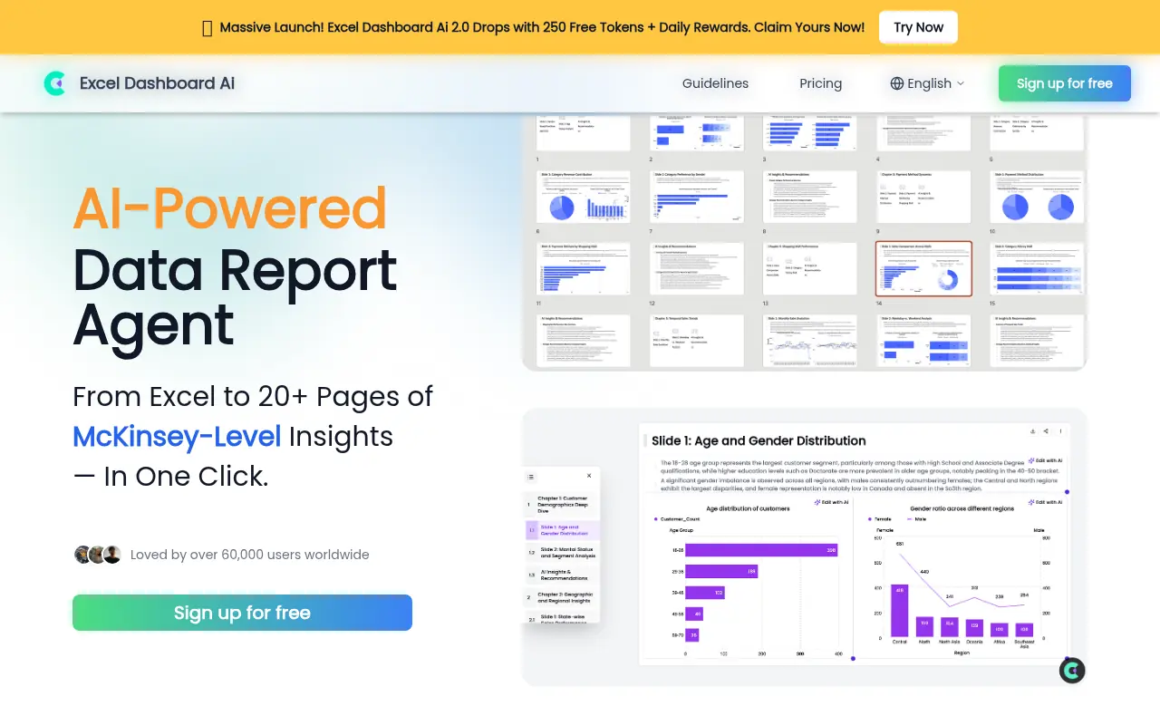 ExcelDashboard.ai screenshot