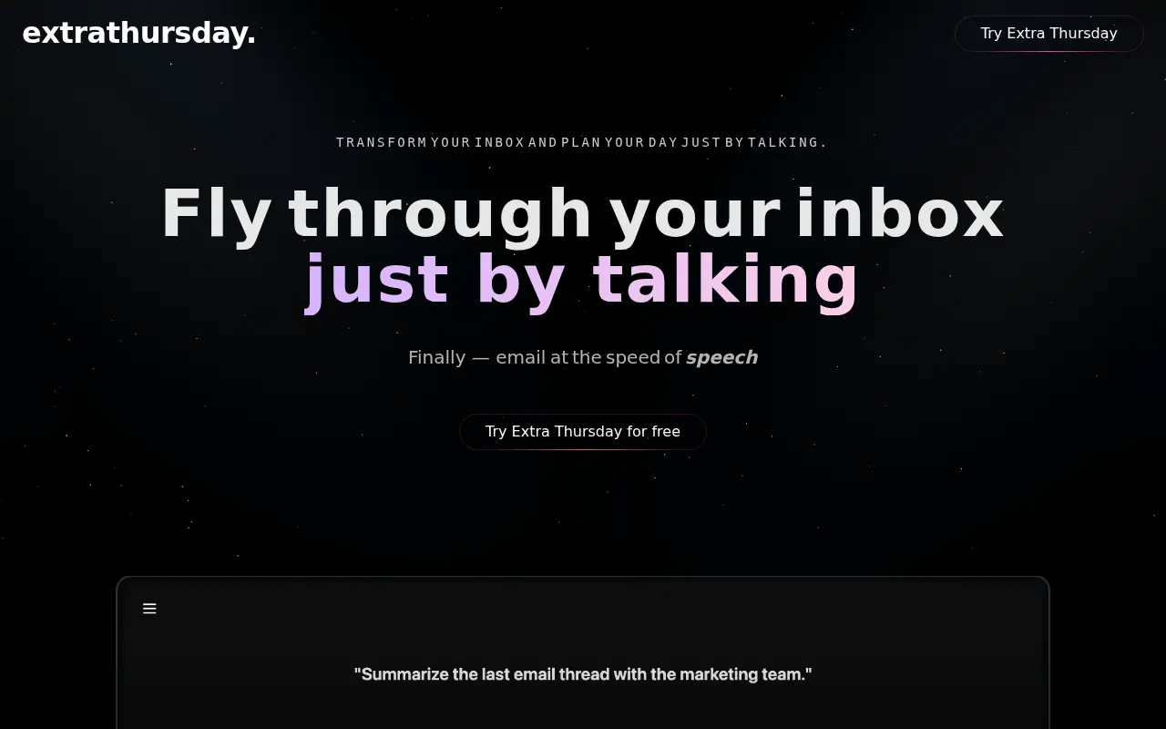 Extra Thursday screenshot