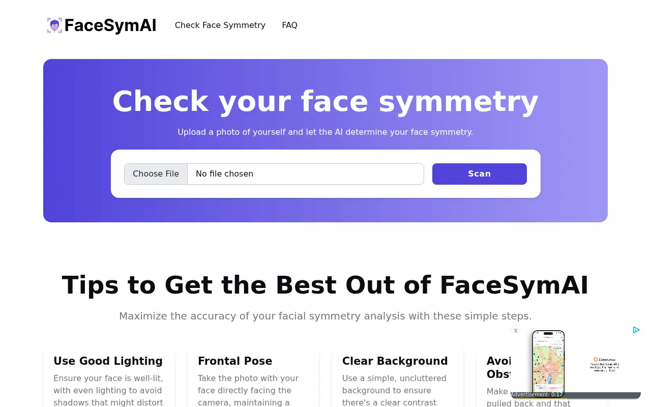 Face Symmetry Test screenshot