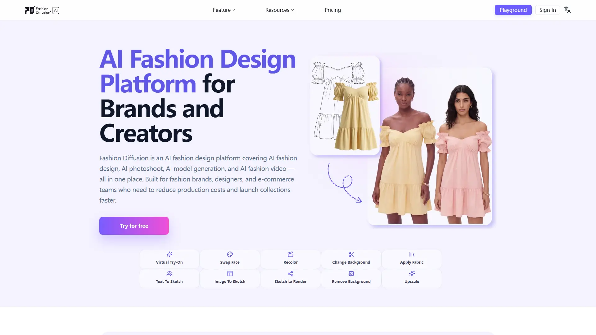 Fashion Diffusion AI screenshot
