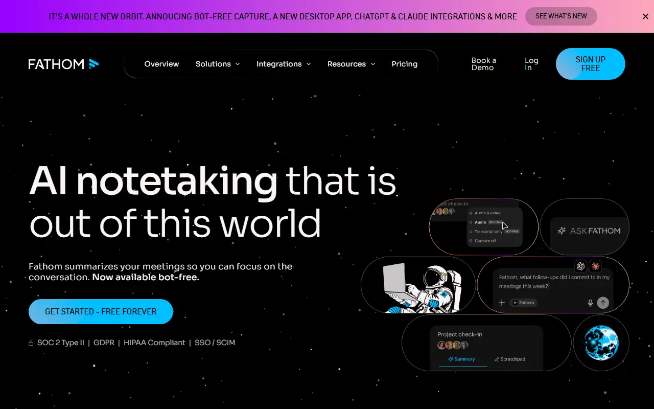 Fathom AI screenshot