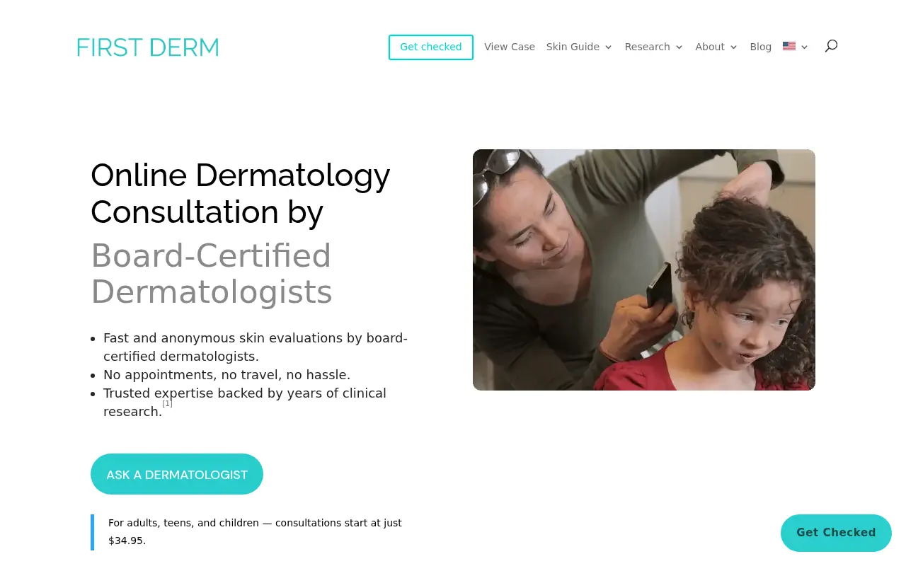 First Derm screenshot