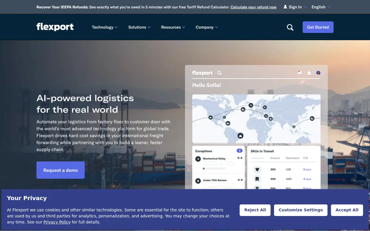 Flexport screenshot