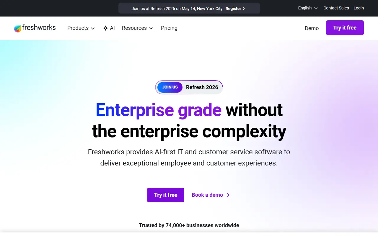 Freshworks screenshot