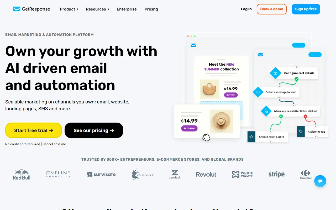 GetResponse screenshot