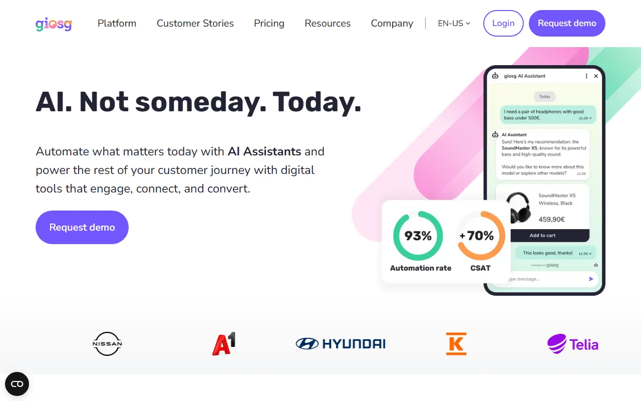 Giosg screenshot