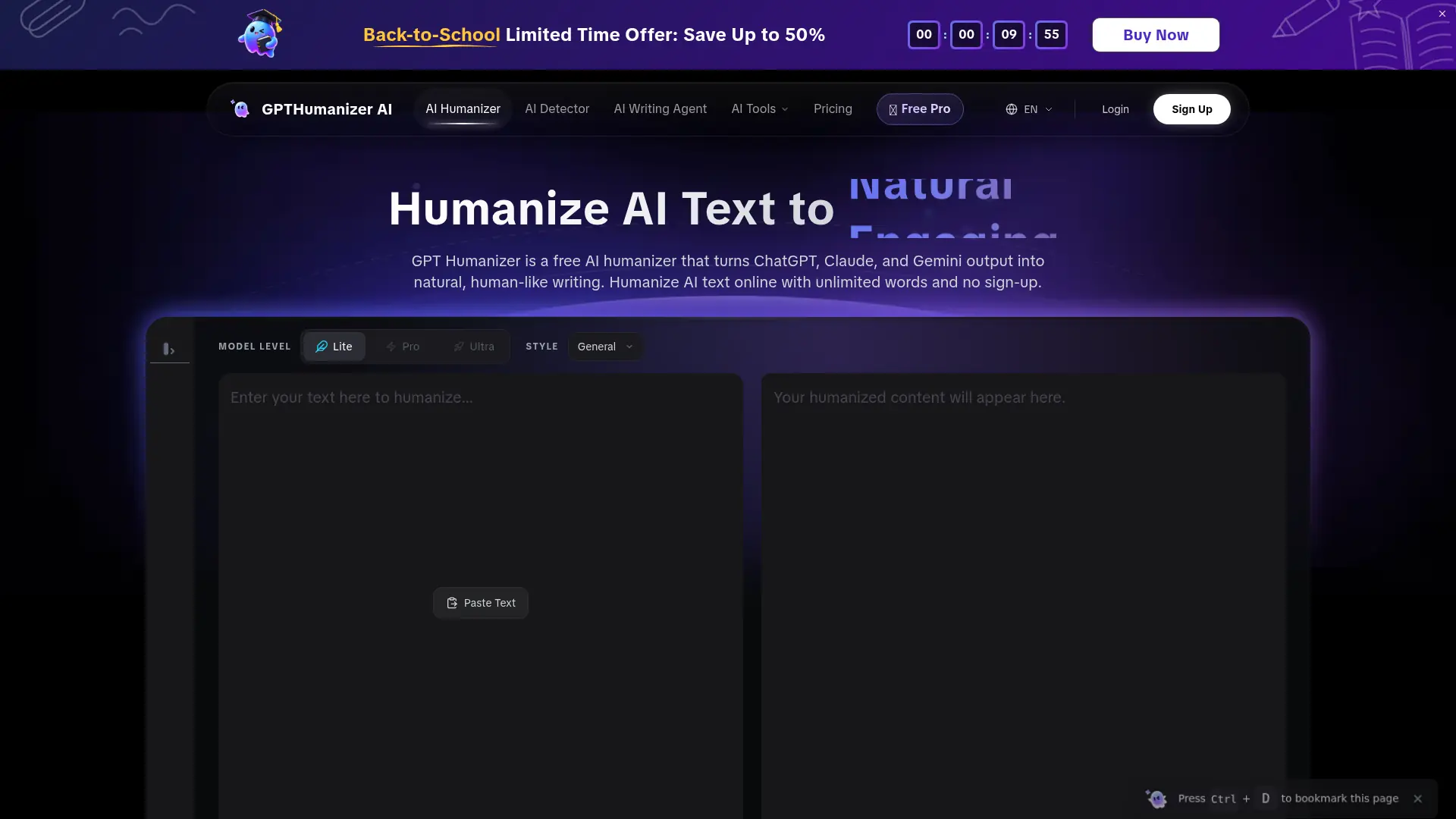 GPTHumanizer AI screenshot
