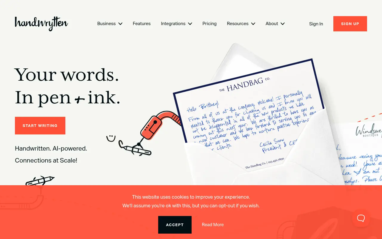 Handwrytten screenshot