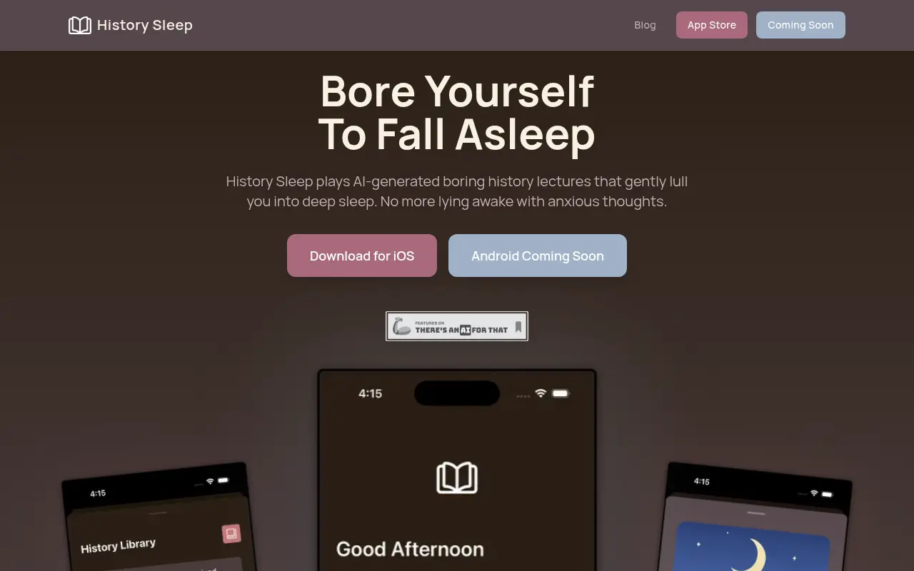 HistorySleep screenshot