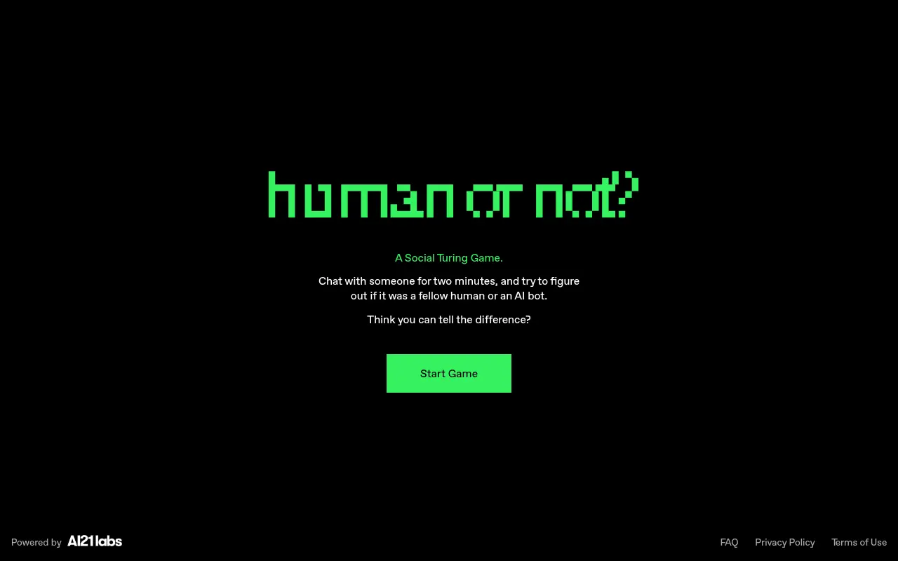 Human or Not screenshot