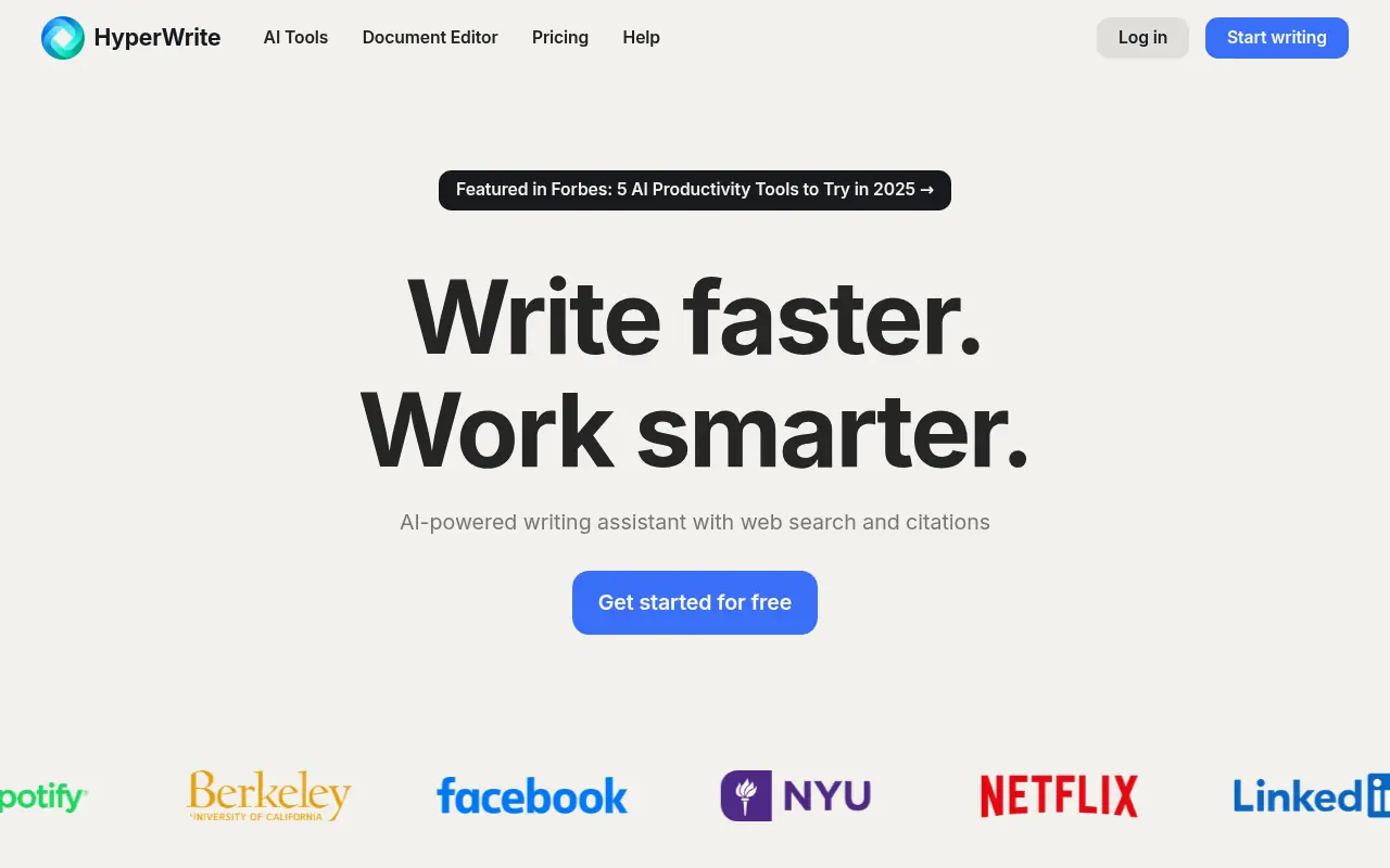 HyperWrite screenshot
