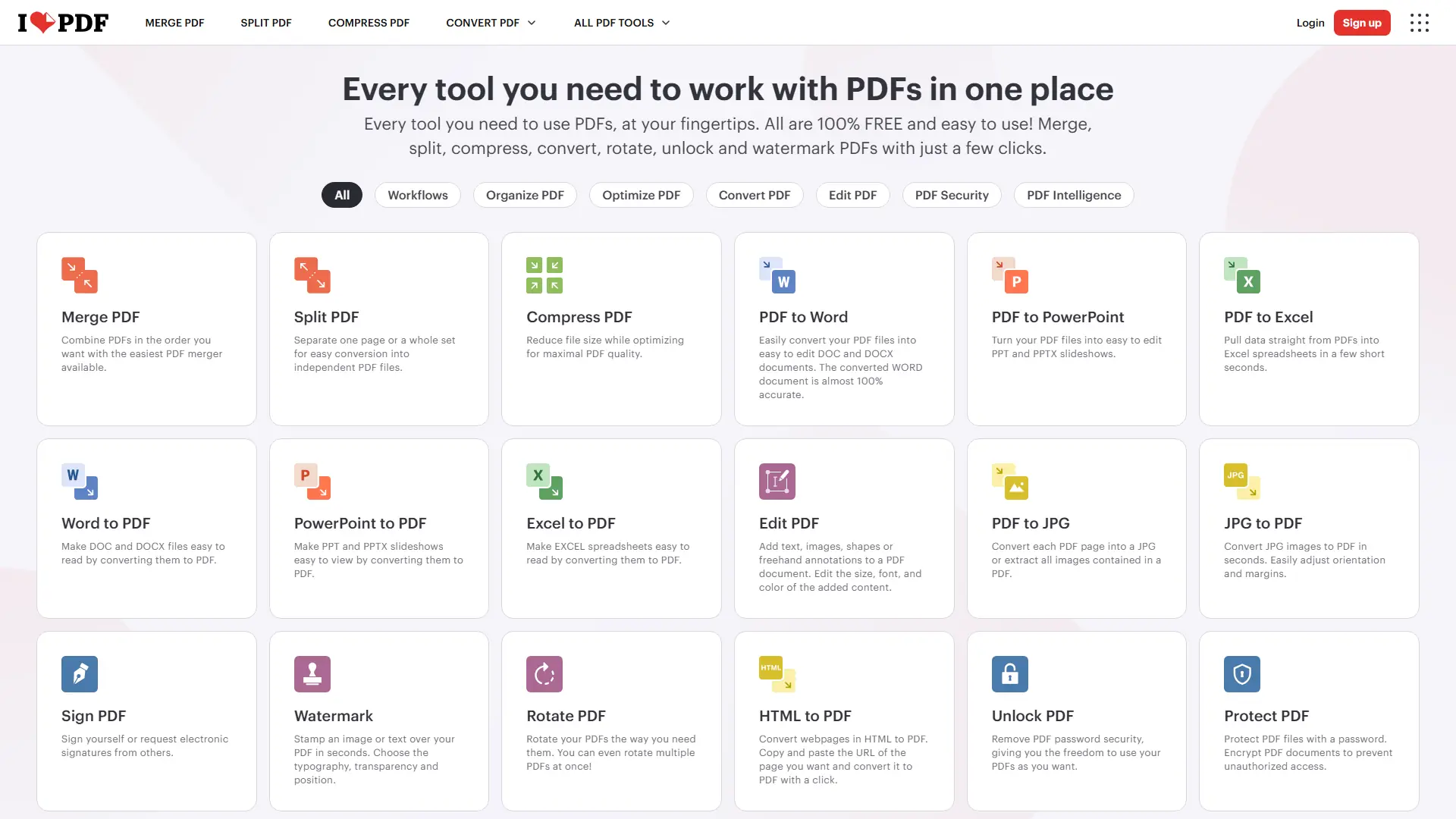 iLovePDF screenshot