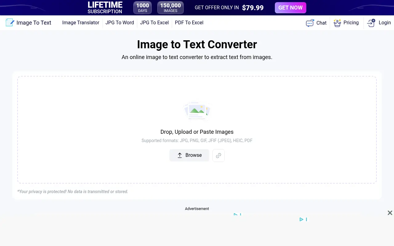 ImageToText screenshot