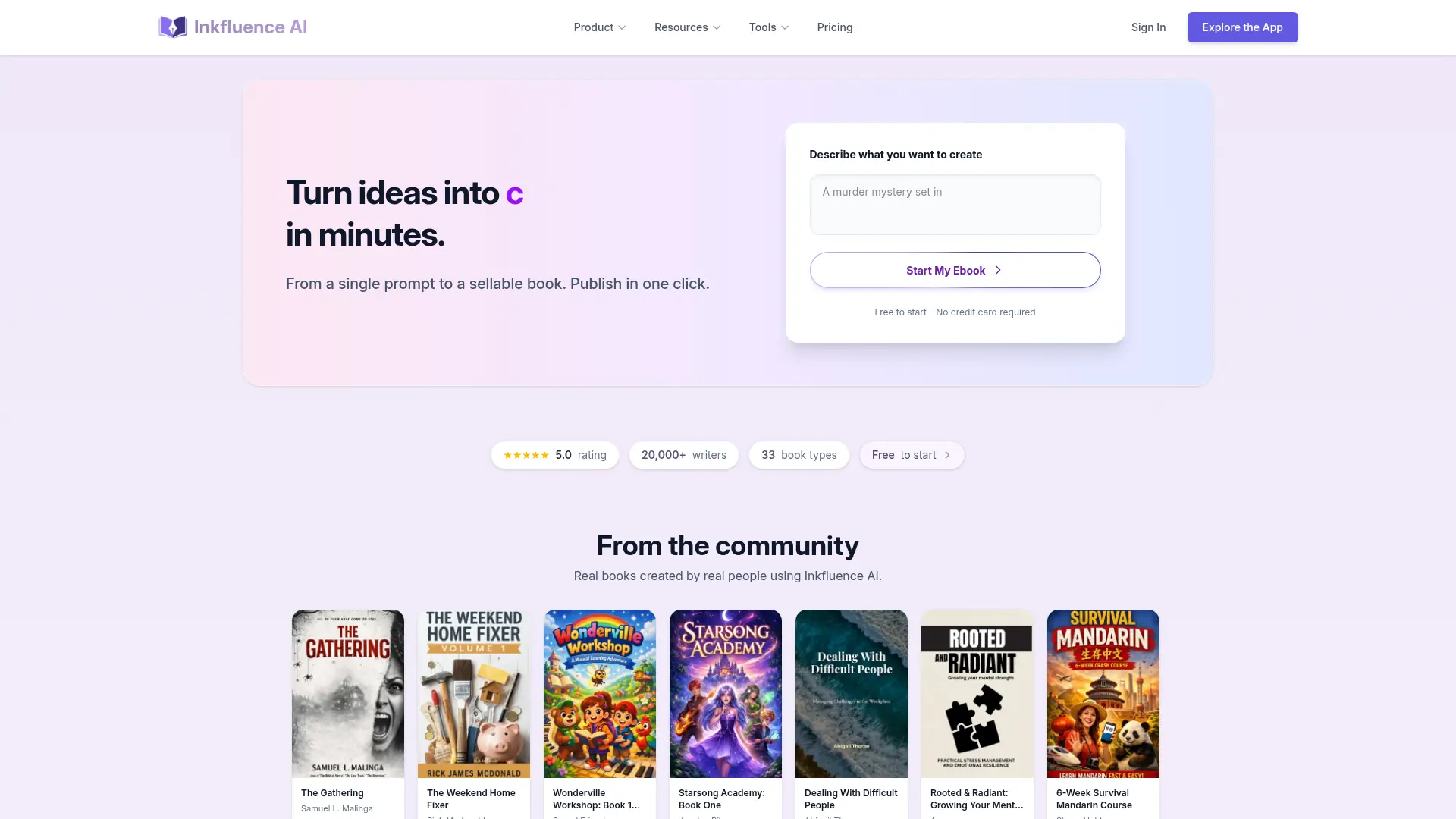 Inkfluence AI screenshot