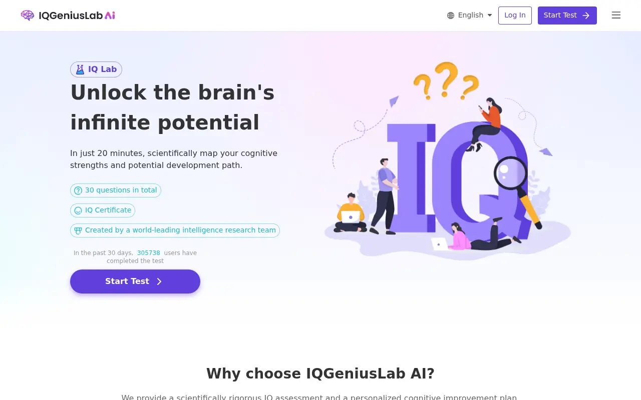 IQGeniusLab AI screenshot