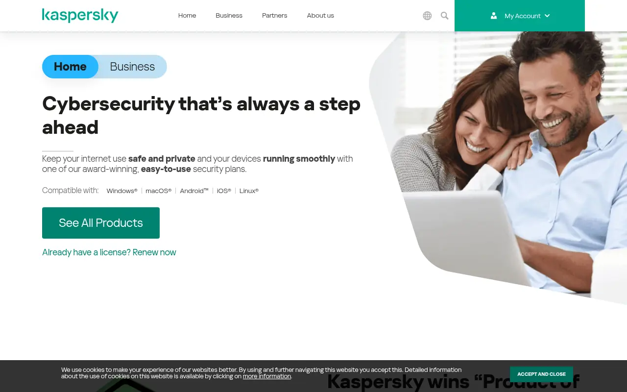 Kaspersky screenshot