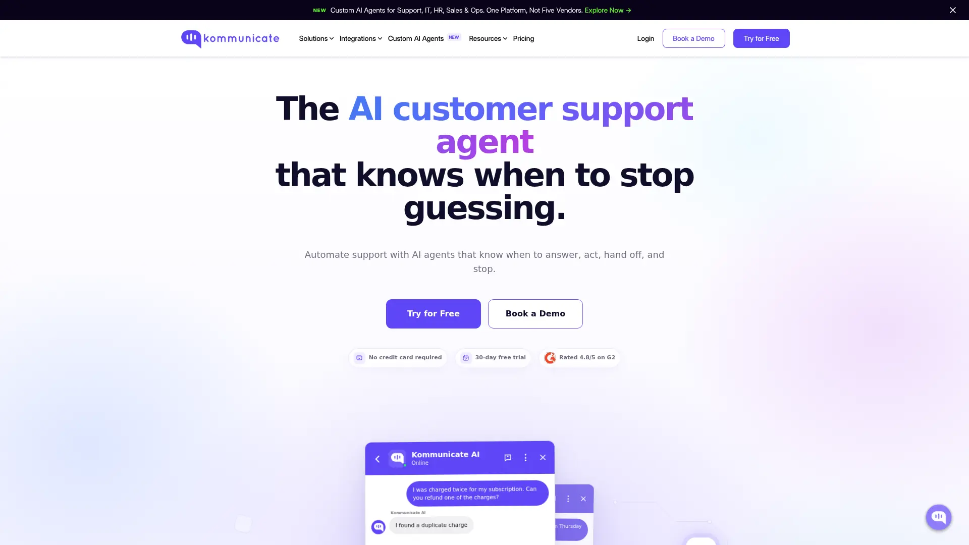 Kommunicate screenshot