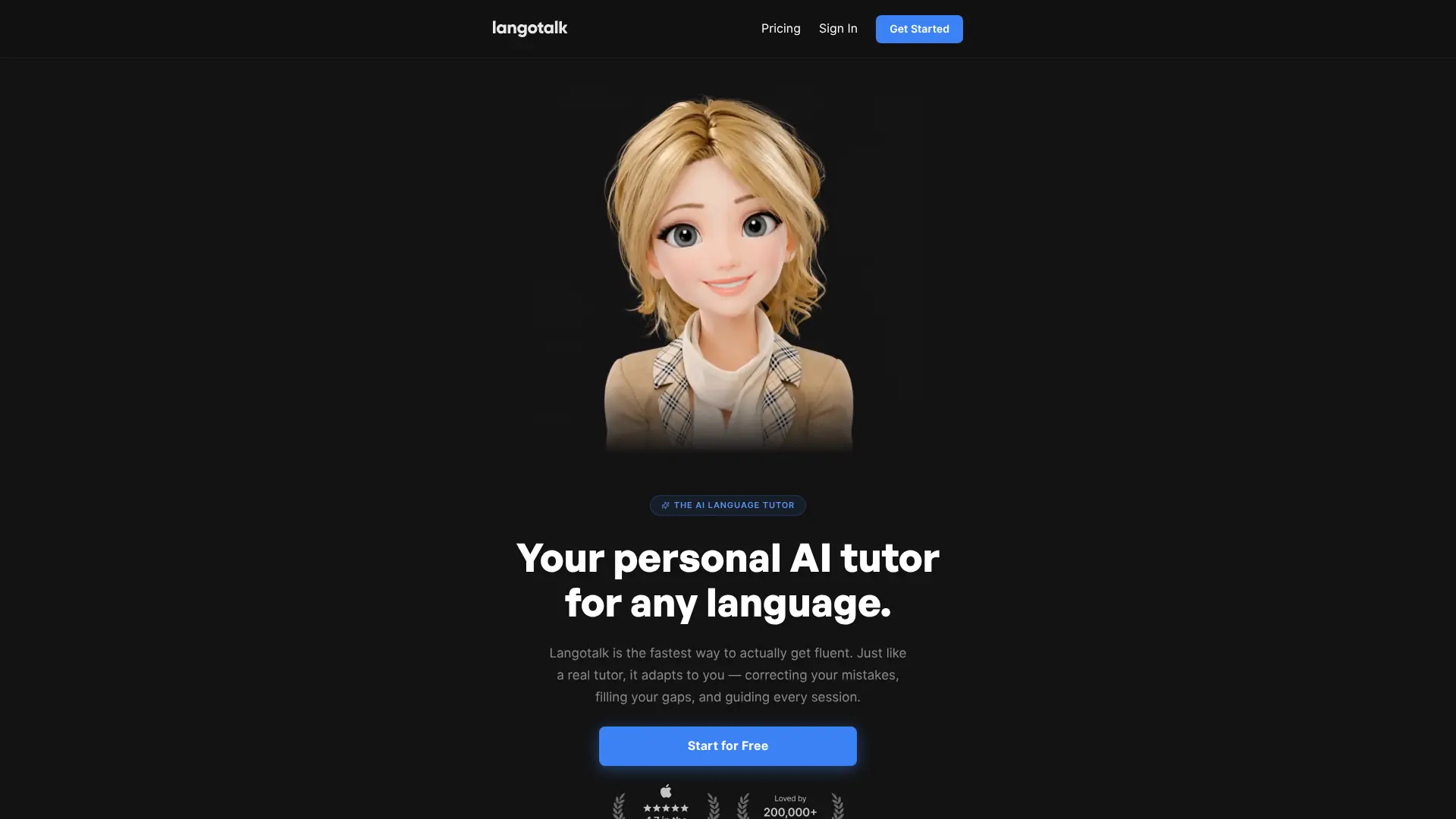 Langotalk screenshot