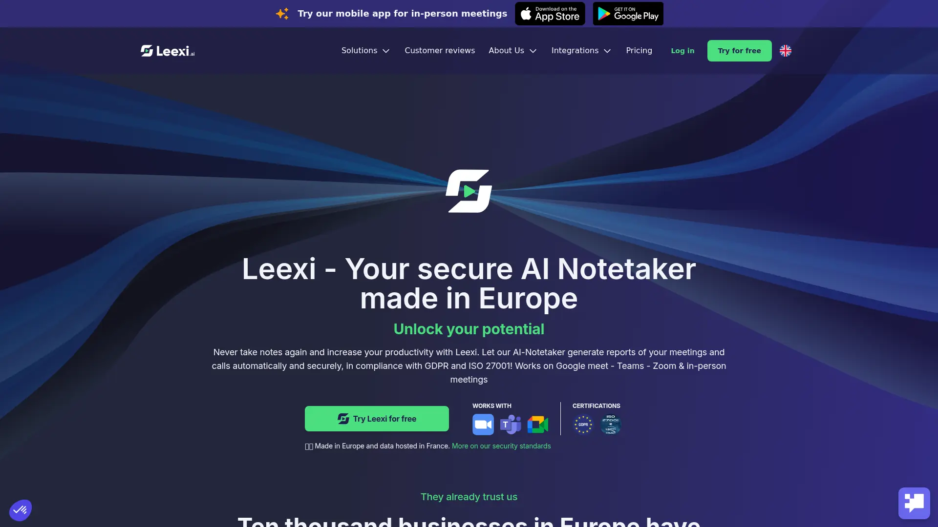 Leexi screenshot