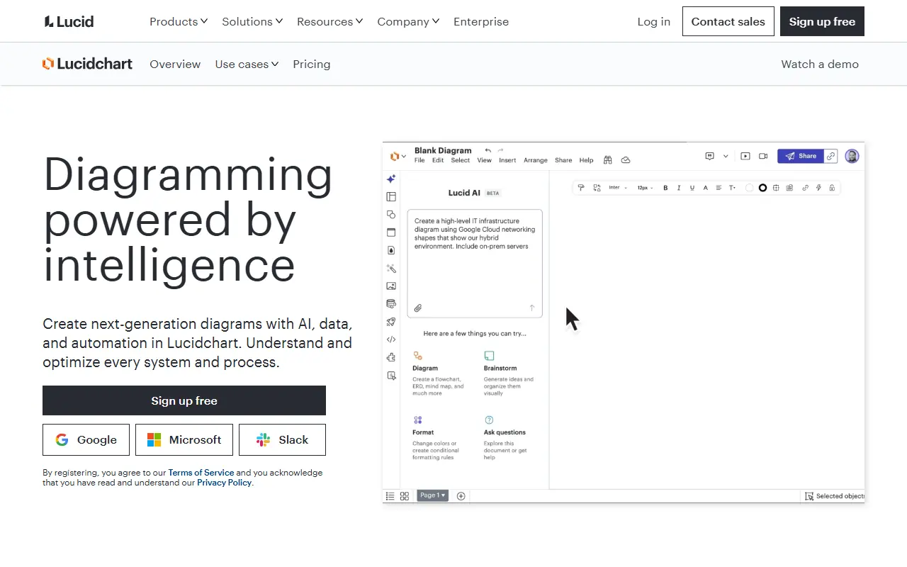 Lucidchart screenshot