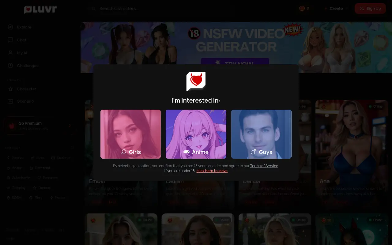 Luvr AI screenshot