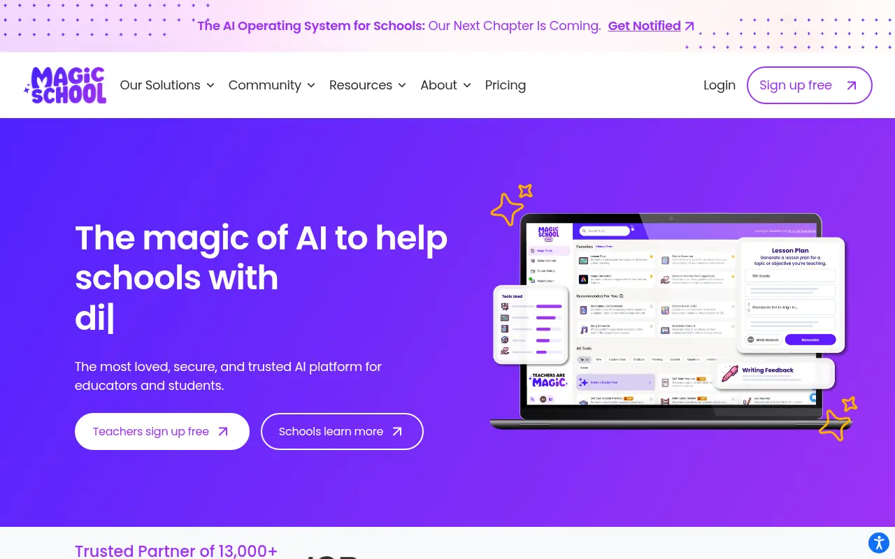 MagicSchool screenshot