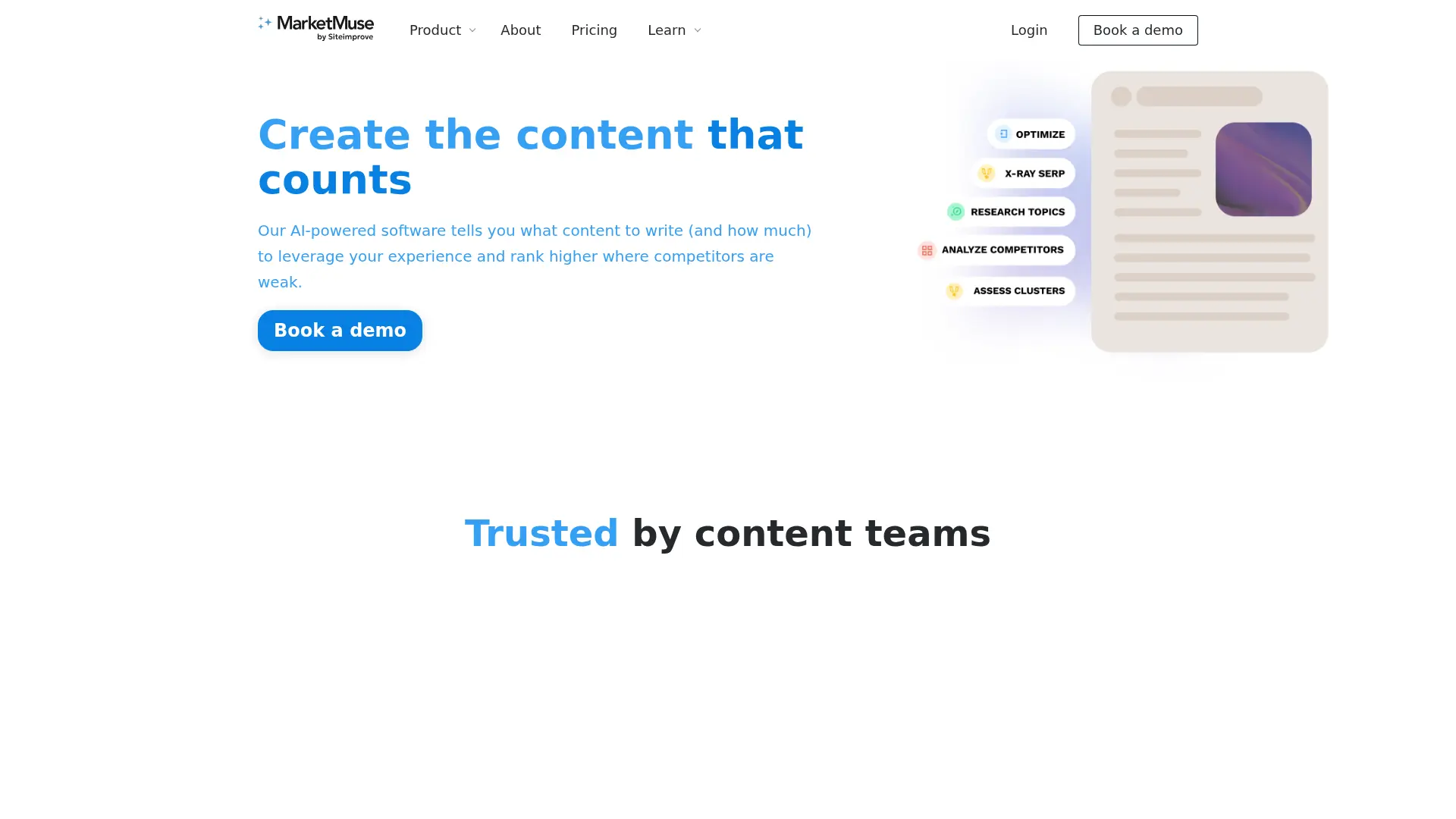 MarketMuse screenshot