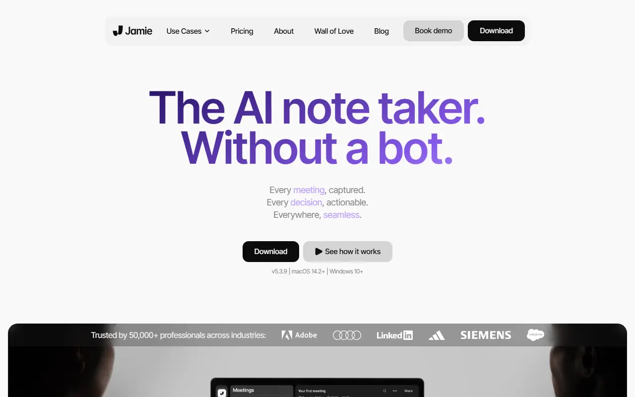 MeetJamie AI screenshot